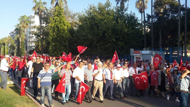 Antalya 1 No’lu Şube – Teröre Lanet Yürüyüşü
