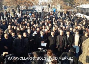 ELAZIĞ 1 NO’LU ŞUBE – KADRO BEKLEYEN TAŞERON İŞÇİLERİNİN VİZİTE EYLEMİ