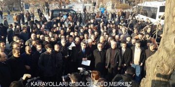 ELAZIĞ 1 NO’LU ŞUBE – KADRO BEKLEYEN TAŞERON İŞÇİLERİNİN VİZİTE EYLEMİ