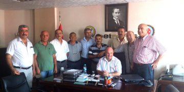 Mersin 1 No’lu Şube – GREV’deki Krom ve Soda İşçilerine Destek Ziyareti