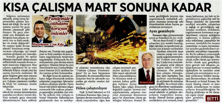 Genel Başkanımız Ramazan AĞAR’ın, Prof. Dr. Cem KILIÇ ile Röportajı Milliyet Gazetesinde Yayınlandı