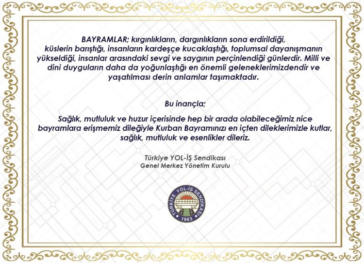 KURBAN BAYRAMINIZ KUTLU OLSUN