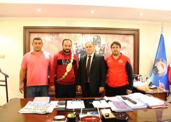 Kırkpınar Baş Pehlivanı Orhan OKULU Genel Başkanımız Ramazan AĞAR’ı Makamında Ziyaret Etti