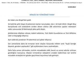 BİNGÖL’DE YÜREĞİMİZ YANDI