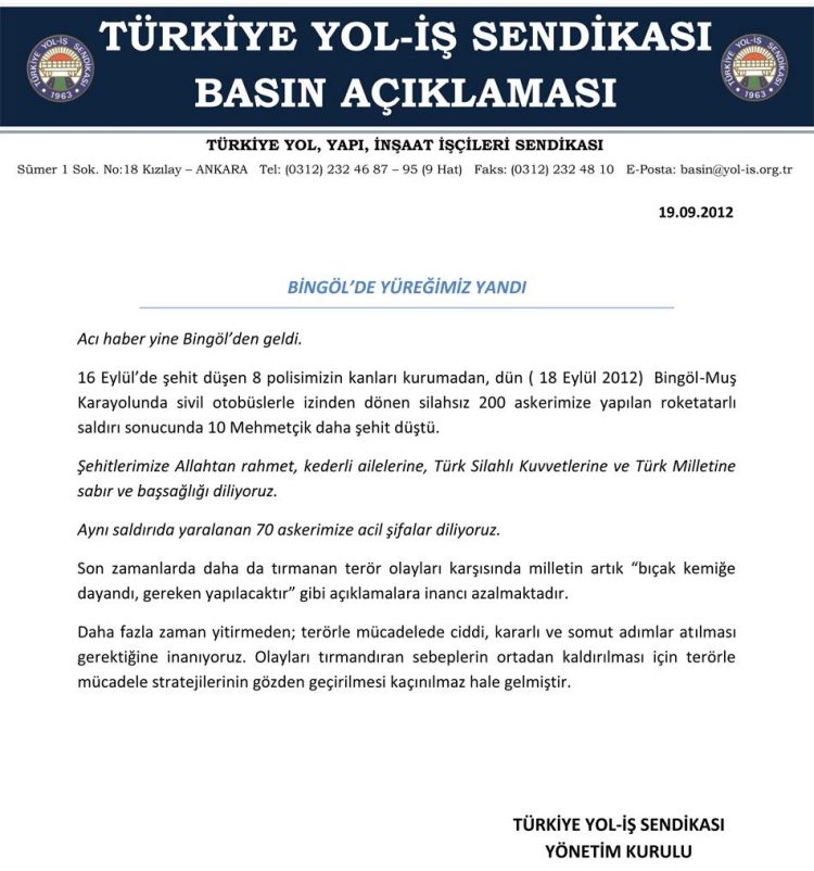 BİNGÖL’DE YÜREĞİMİZ YANDI