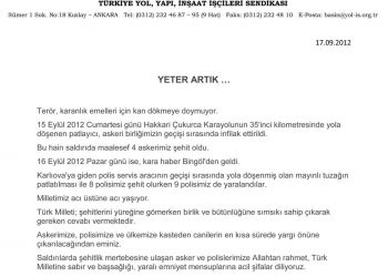 YETER ARTIK …