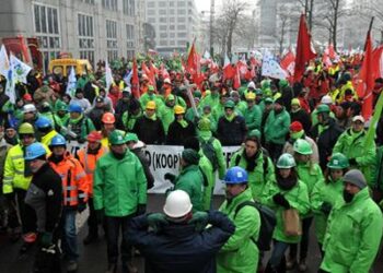 İşçiler Brüksel’i Salladı