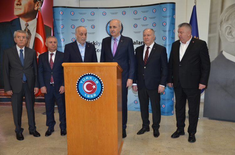 TBMM Başkanı Sayın Numan KURTULMUŞ Konfederasyonumuz TÜRK-İŞ’i Ziyaret Etti